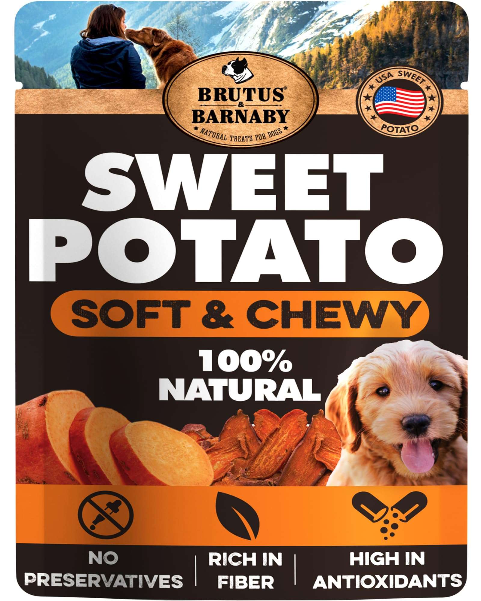 Brutus & Barnaby Sweet Potato Pup Delights - Pet Supplies by Handbags Specialist Headquarter | Available at Handbags Specialist Headquarter