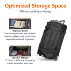 Amazon Basics 35 Large Rolling Duffle Bag, Blue -  by Handbags Specialist Headquarter | Available at Handbags Specialist Headquarter