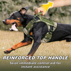 GuardianGrip Tactical Dog Vest - Large, Reflective, Green -  by Handbags Specialist Headquarter | Available at Handbags Specialist Headquarter