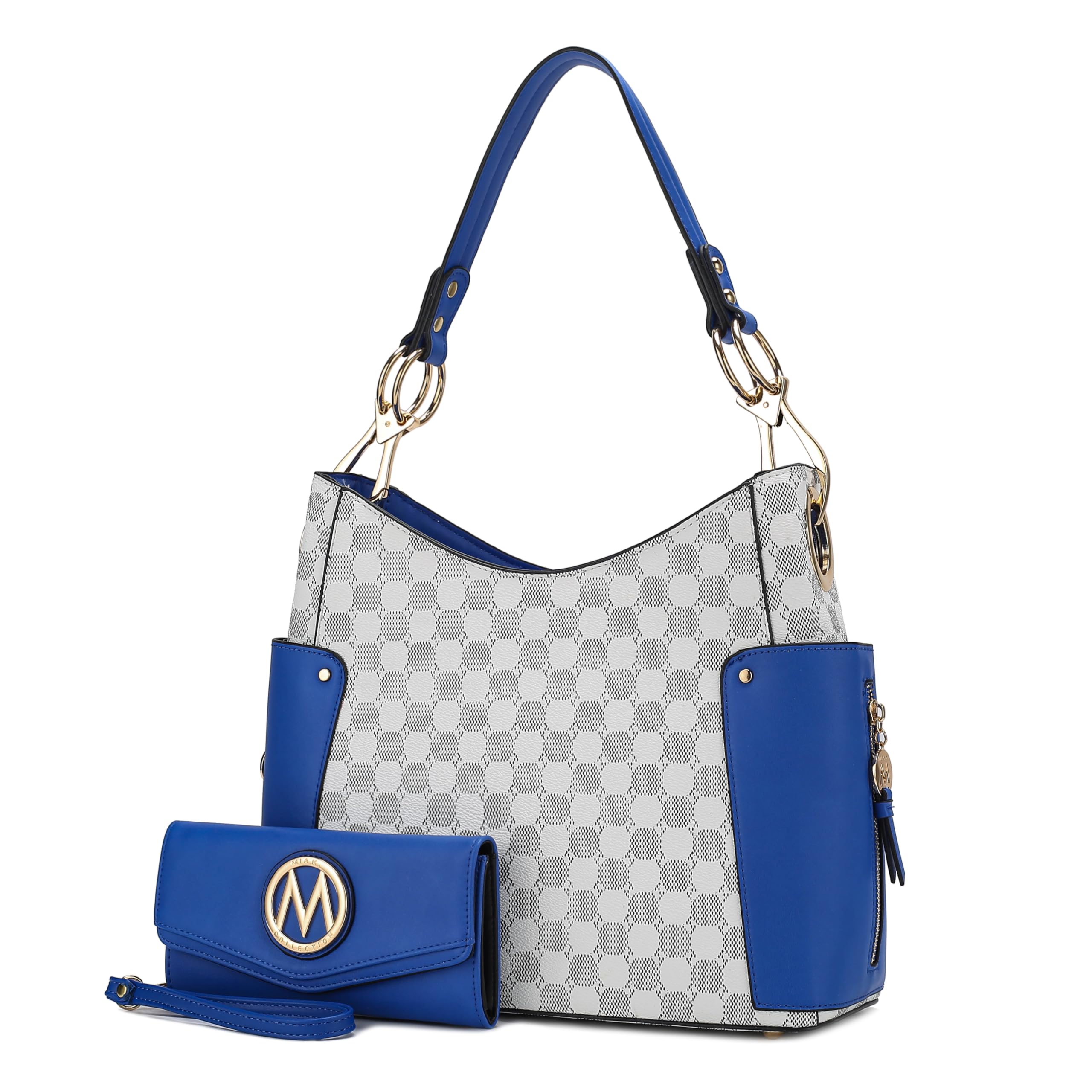 Orange Hobo Shoulder Bag & Wallet Set