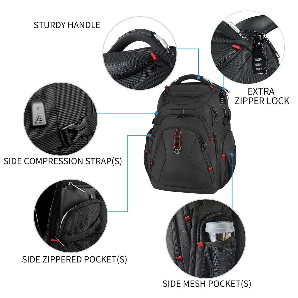KROSER XL Shield Backpack - RFID & Water-Repellent - Backpack Bags by Handbags Specialist Headquarter | Available at Handbags Specialist Headquarter