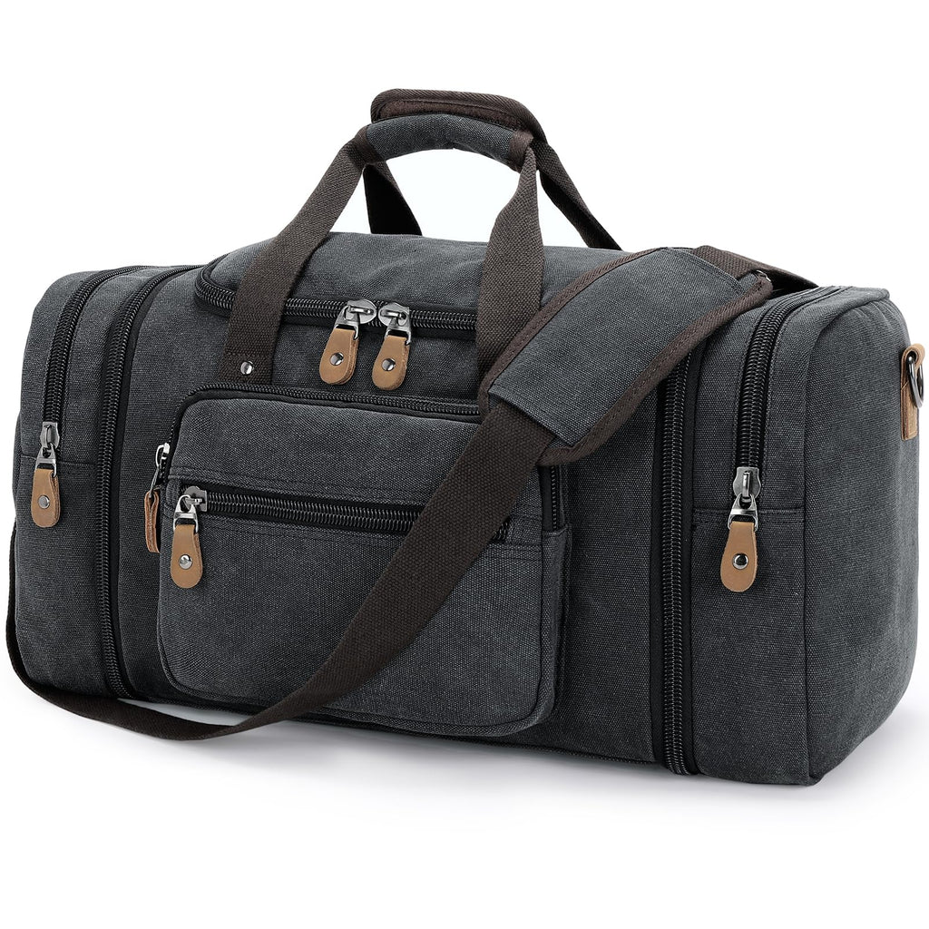 Expandable Canvas Travel Duffel Bag 60L – Versatile, Spacious, Durable Design