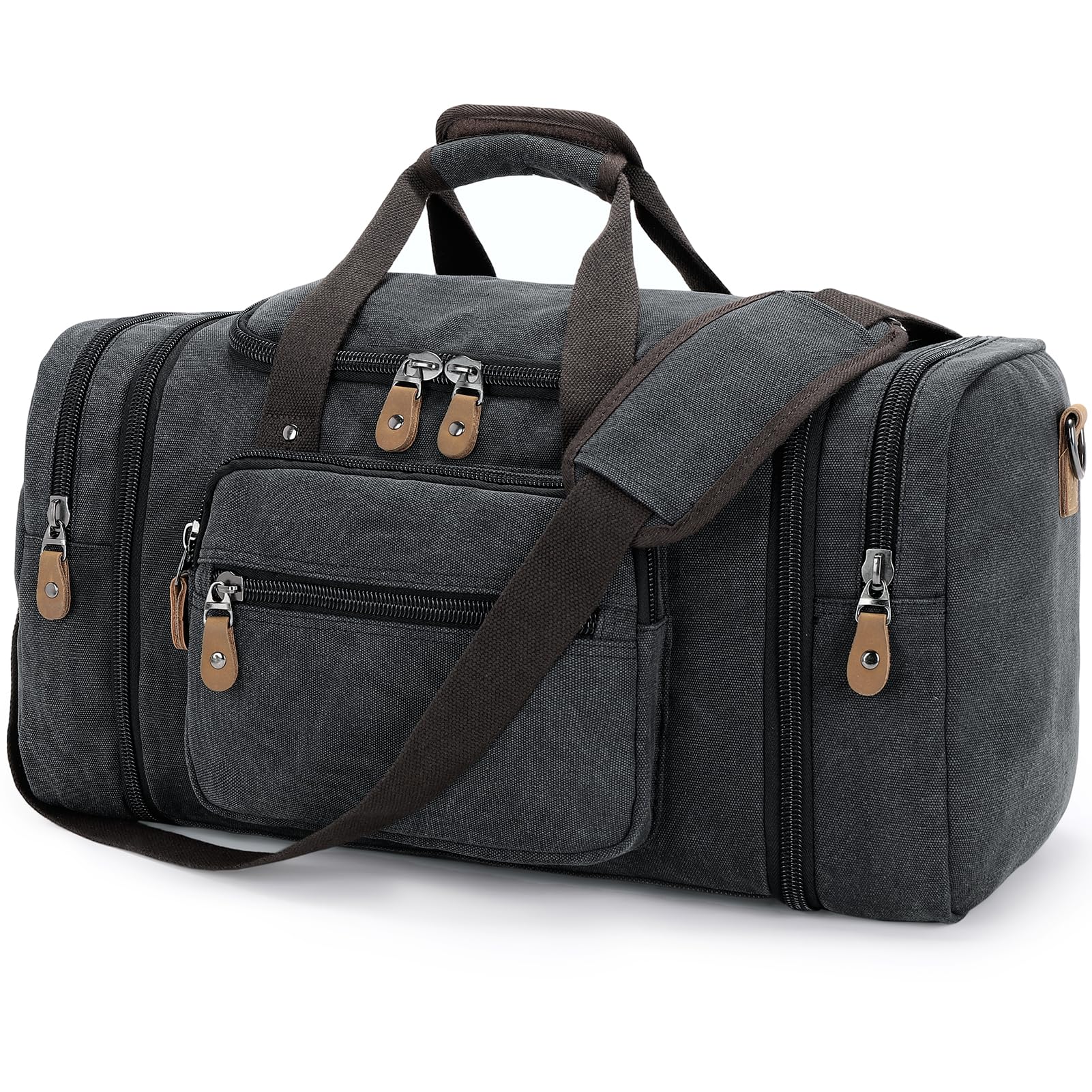 Expandable Canvas Travel Duffel Bag 60L – Versatile, Spacious, Durable Design