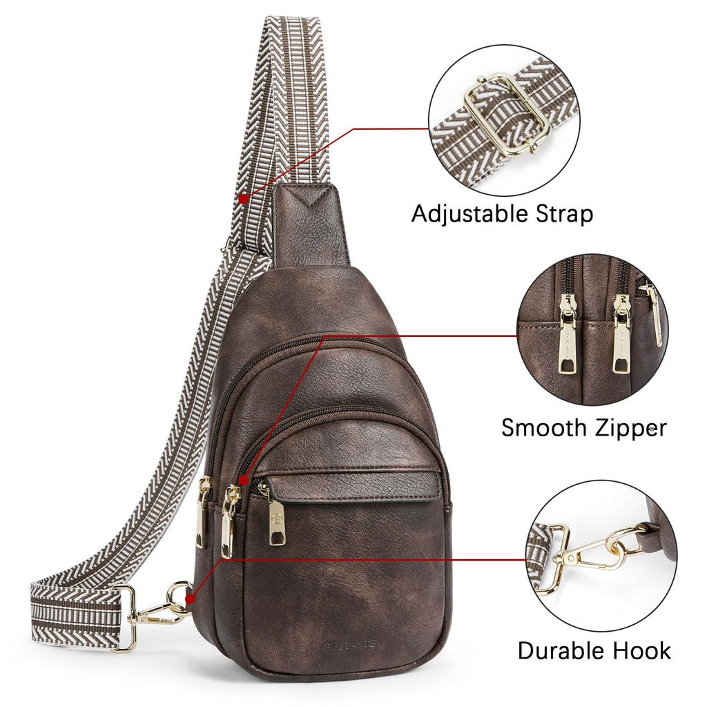 BOSTANTEN Chic Leather Crossbody Sling Bag -  by Handbags Specialist Headquarter | Available at Handbags Specialist Headquarter