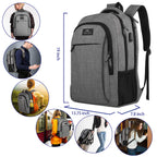 MATEIN SleekGuard Laptop Backpack with USB Port - Backpack Bags by Handbags Specialist Headquarter | Available at Handbags Specialist Headquarter