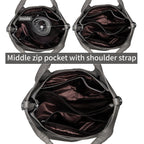 Iswee Luxe Leather Women's Medium Shoulder Tote - Handbags by Handbags Specialist Headquarter | Available at Handbags Specialist Headquarter