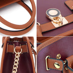Dasein Women’s 2pcs Satchel & Shoulder Bag Set
