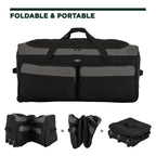 Travelers Club 36" Asgard 3-Wheel Rolling Duffel Bag -  by Handbags Specialist Headquarter | Available at Handbags Specialist Headquarter