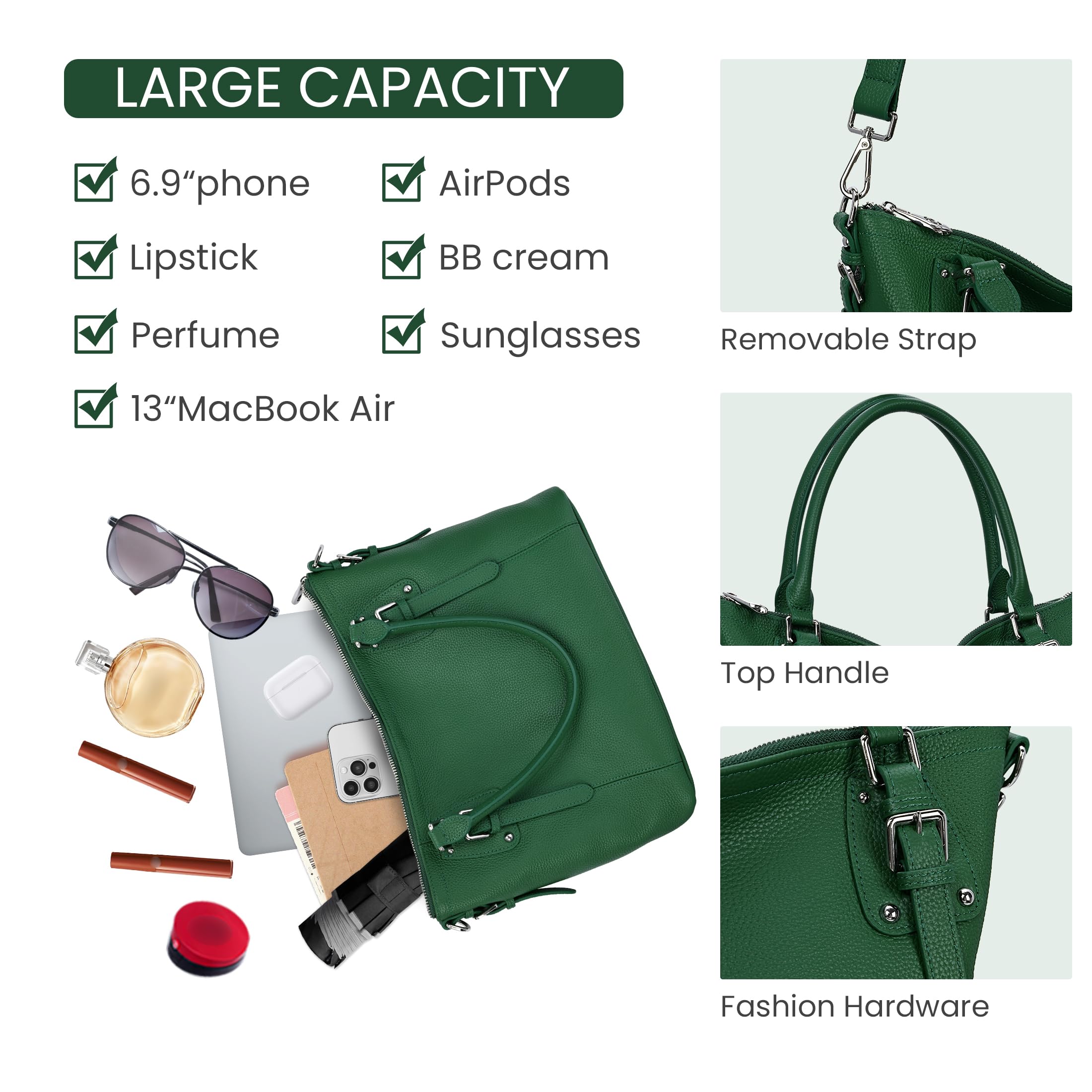Genuine Leather Women's Tote Shoulder Bag