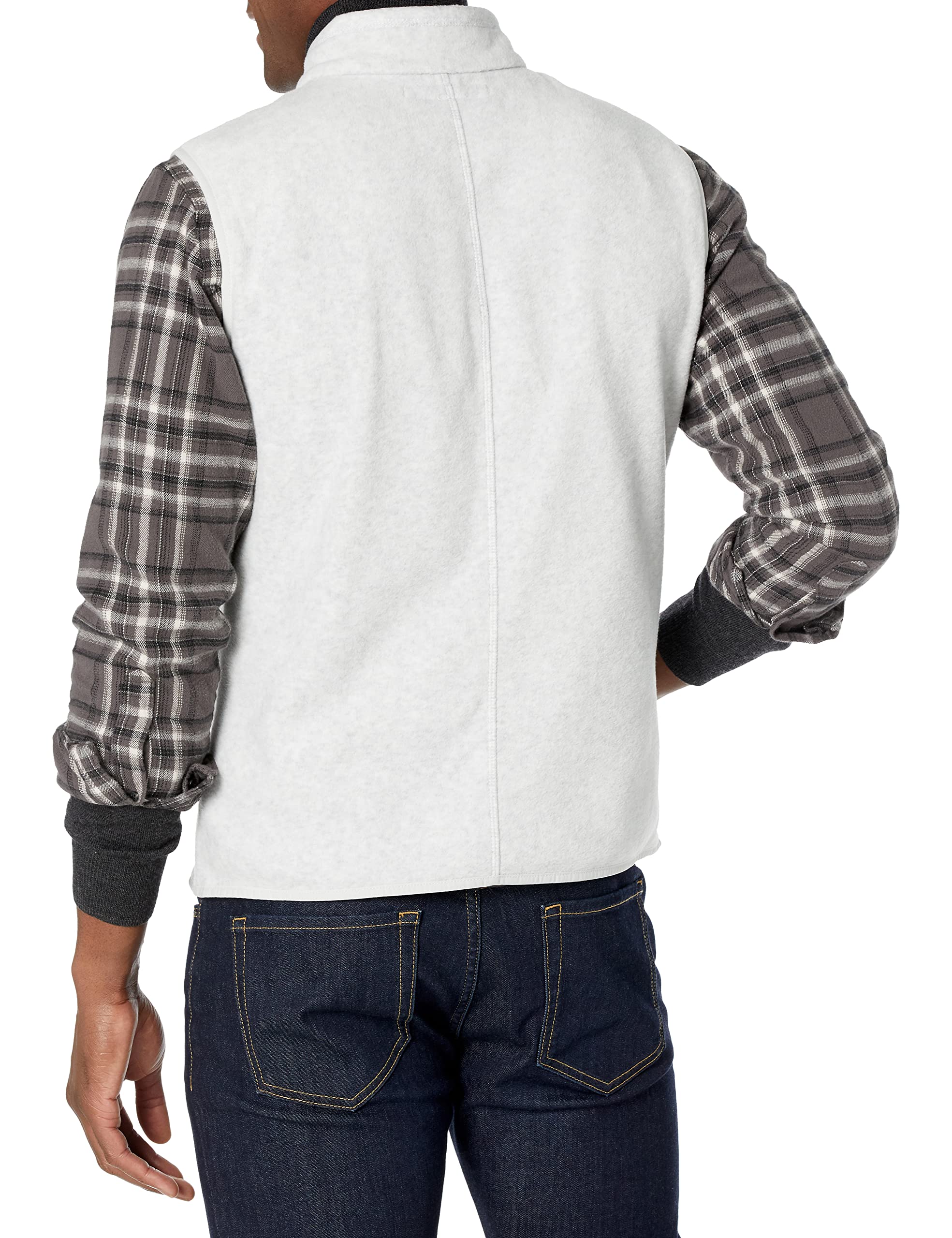 PolarZip Men's Fleece Vest – Big & Tall by Essentials