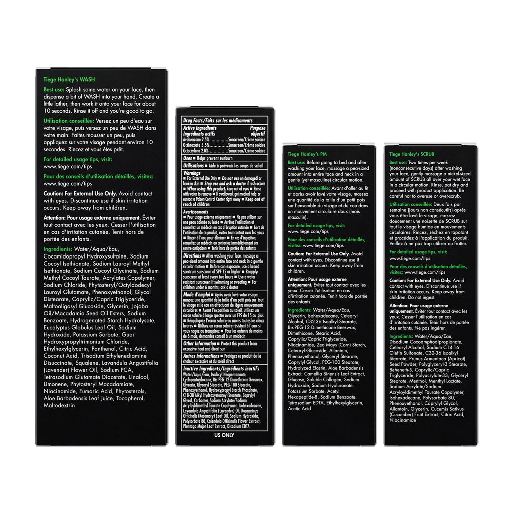 Tiege Hanley Men's Skin Care Set - Level 1 Kit