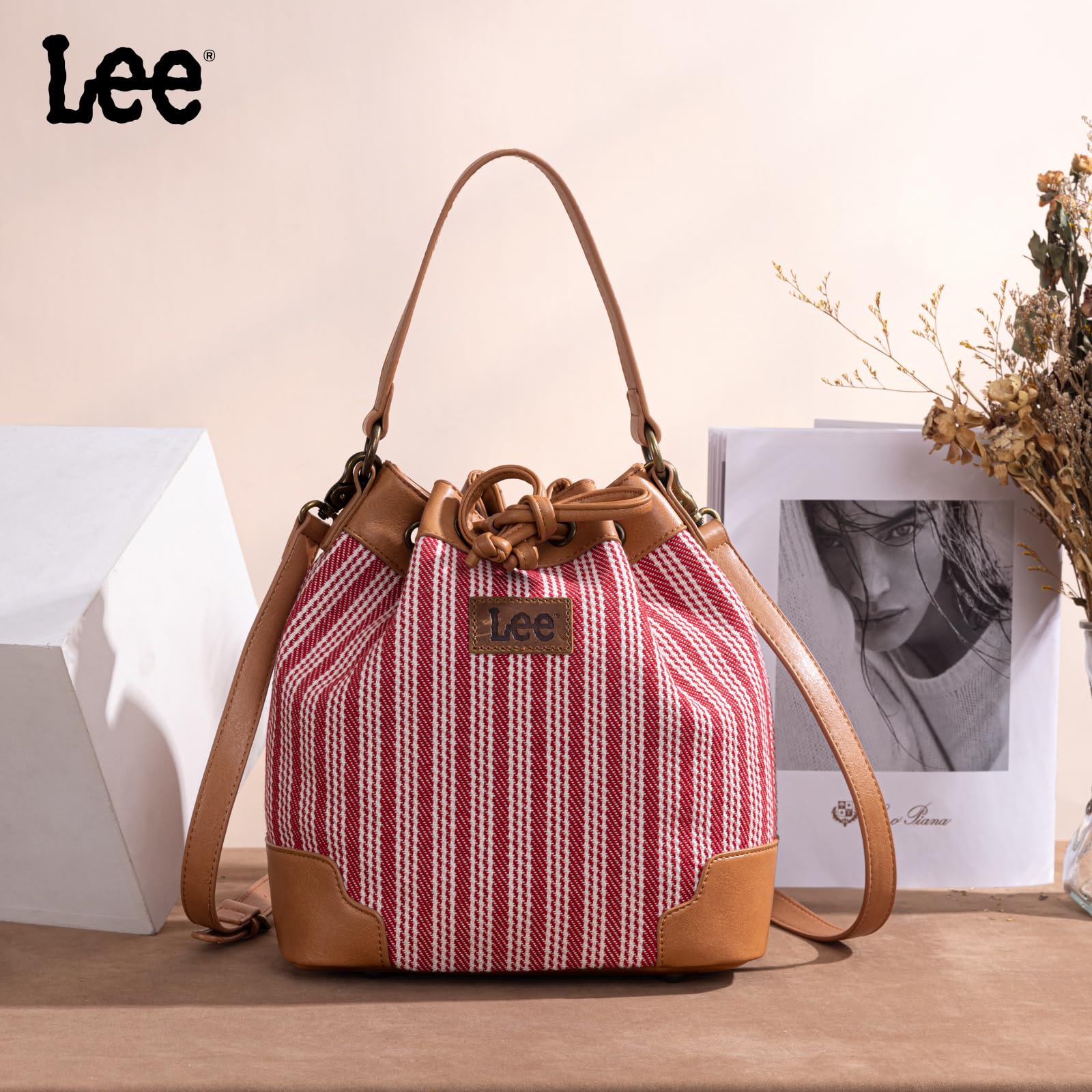 Montana West Lee Drawstring Hobo Bucket Bag -  by Handbags Specialist Headquarter | Available at Handbags Specialist Headquarter