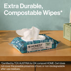 The Honest Company Hypoallergenic Multi-Use Baby Wipes for Sensitive Baby Skin, Pattern Play, 10 Count