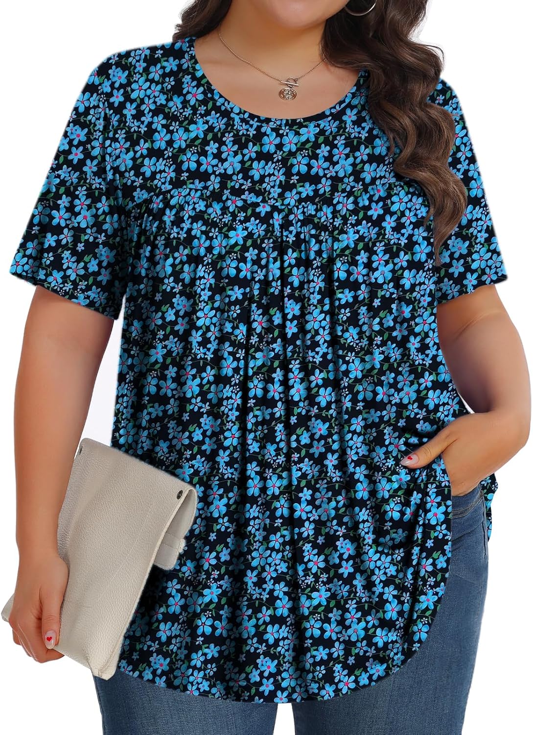 SoftTunic-Plus Crew SS - Tops by Handbags Specialist Headquarter | Available at Handbags Specialist Headquarter