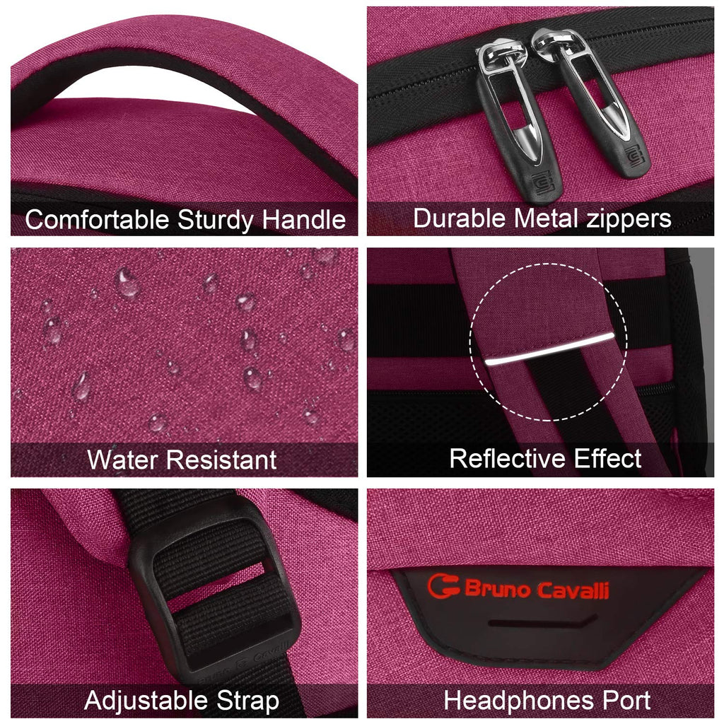 SecureSlim Laptop Backpack with USB & Water Resistance - Backpack Bags by Handbags Specialist Headquarter | Available at Handbags Specialist Headquarter