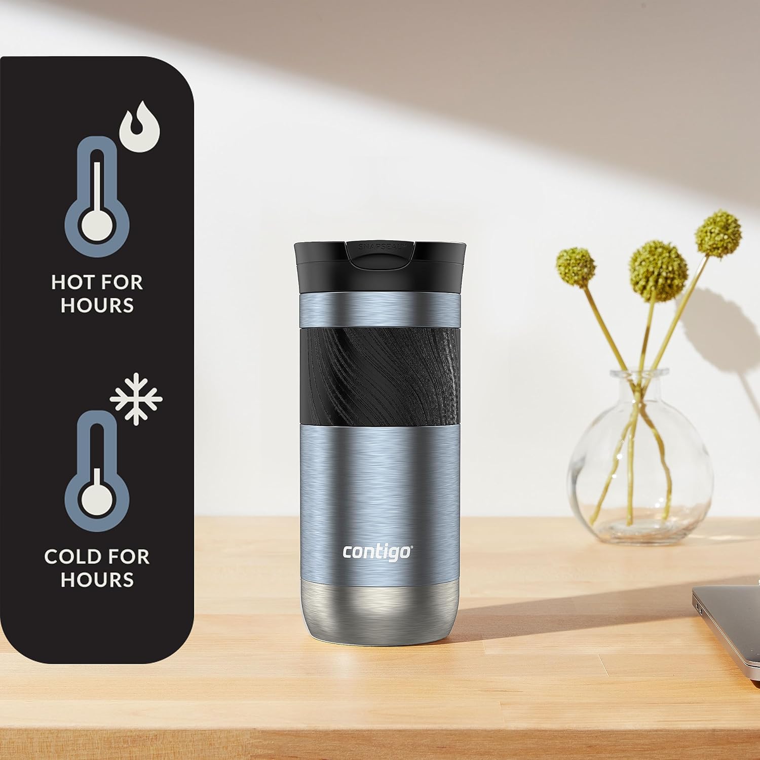 Contigo Byron 2.0 Snapseal Travel Mug 2-Pack, 16oz
