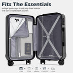 Coolife Expandable Spinner Luggage Set - 3 Piece - Luggage Travel Bags by Handbags Specialist Headquarter | Available at Handbags Specialist Headquarter