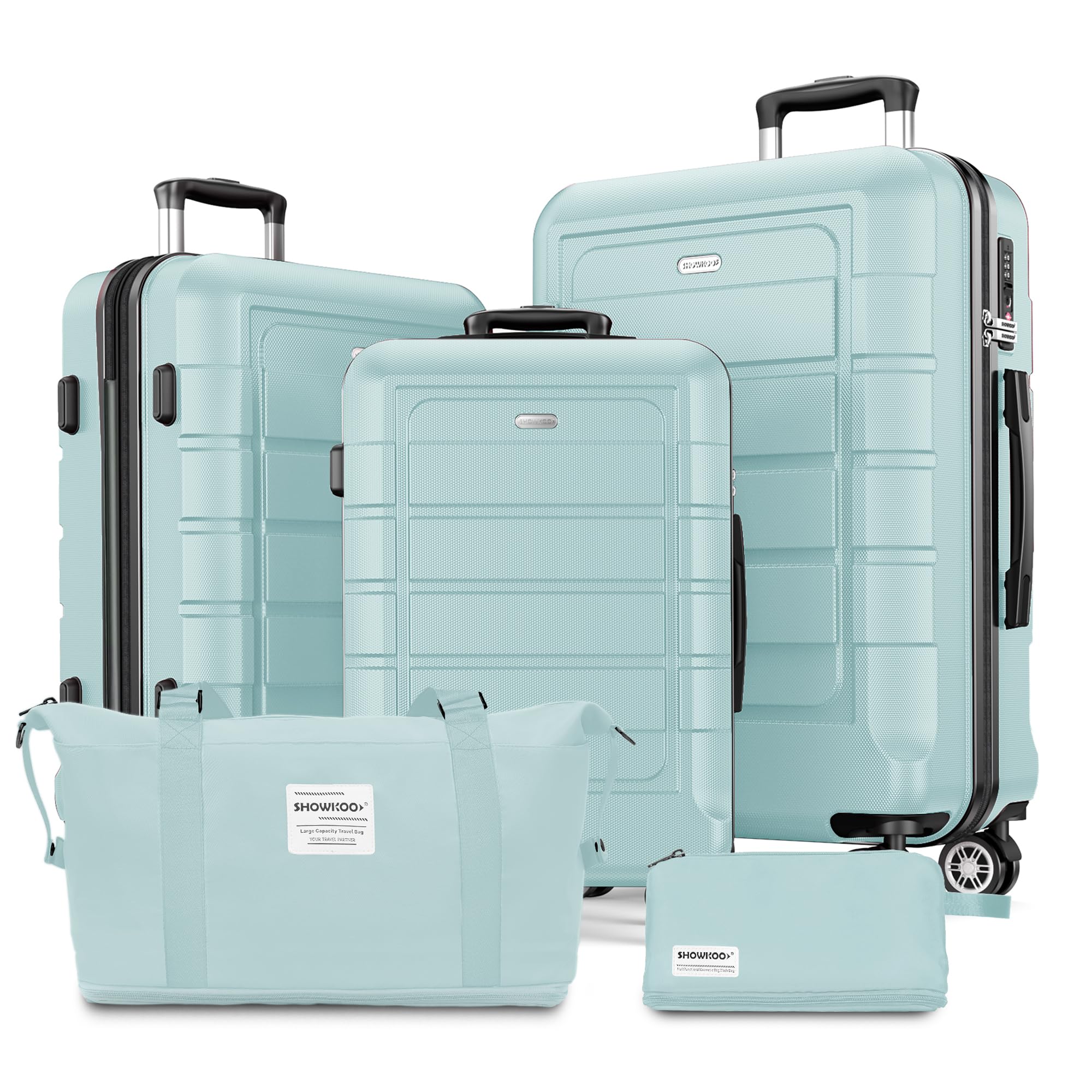 Expandable ShowKoo Suitcase - Durable & TSA Lock - Luggage Travel Bags by Handbags Specialist Headquarter | Available at Handbags Specialist Headquarter