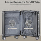 JetGlide 3pc Spinner: Expandable Hardshell Luggage - Travel Sets by Handbags Specialist Headquarter | Available at Handbags Specialist Headquarter