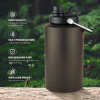 HydraGuard 128oz: Dual-Vacuum Stainless Water Jug - Water Bottles by Handbags Specialist Headquarter | Available at Handbags Specialist Headquarter