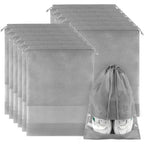 Clear View Travel Shoe Bags - 12 Pack -  by Handbags Specialist Headquarter | Available at Handbags Specialist Headquarter