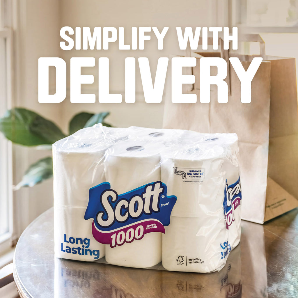 Scott 1000 Toilet Paper, 32 Rolls, Septic-Safe, 1-Ply Toilet Tissue - Toilet Paper by Handbags Specialist Headquarter | Available at Handbags Specialist Headquarter