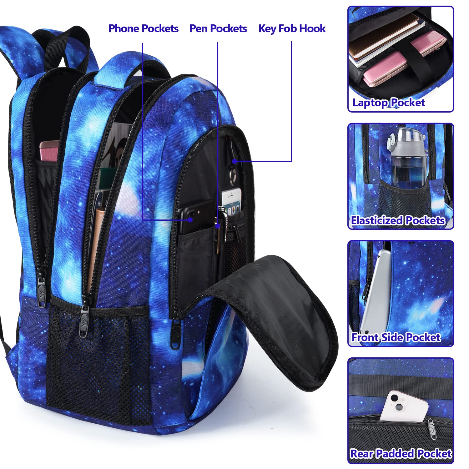 MATEIN SleekGuard Laptop Backpack with USB Port - Backpack Bags by Handbags Specialist Headquarter | Available at Handbags Specialist Headquarter