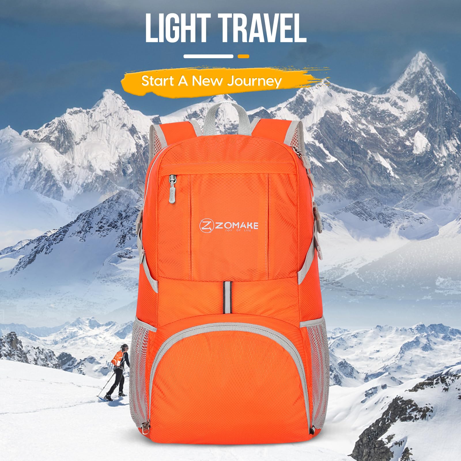 ZOMAKE 35L Compact Waterproof Hiking Backpack - Backpack Bags by Handbags Specialist Headquarter | Available at Handbags Specialist Headquarter