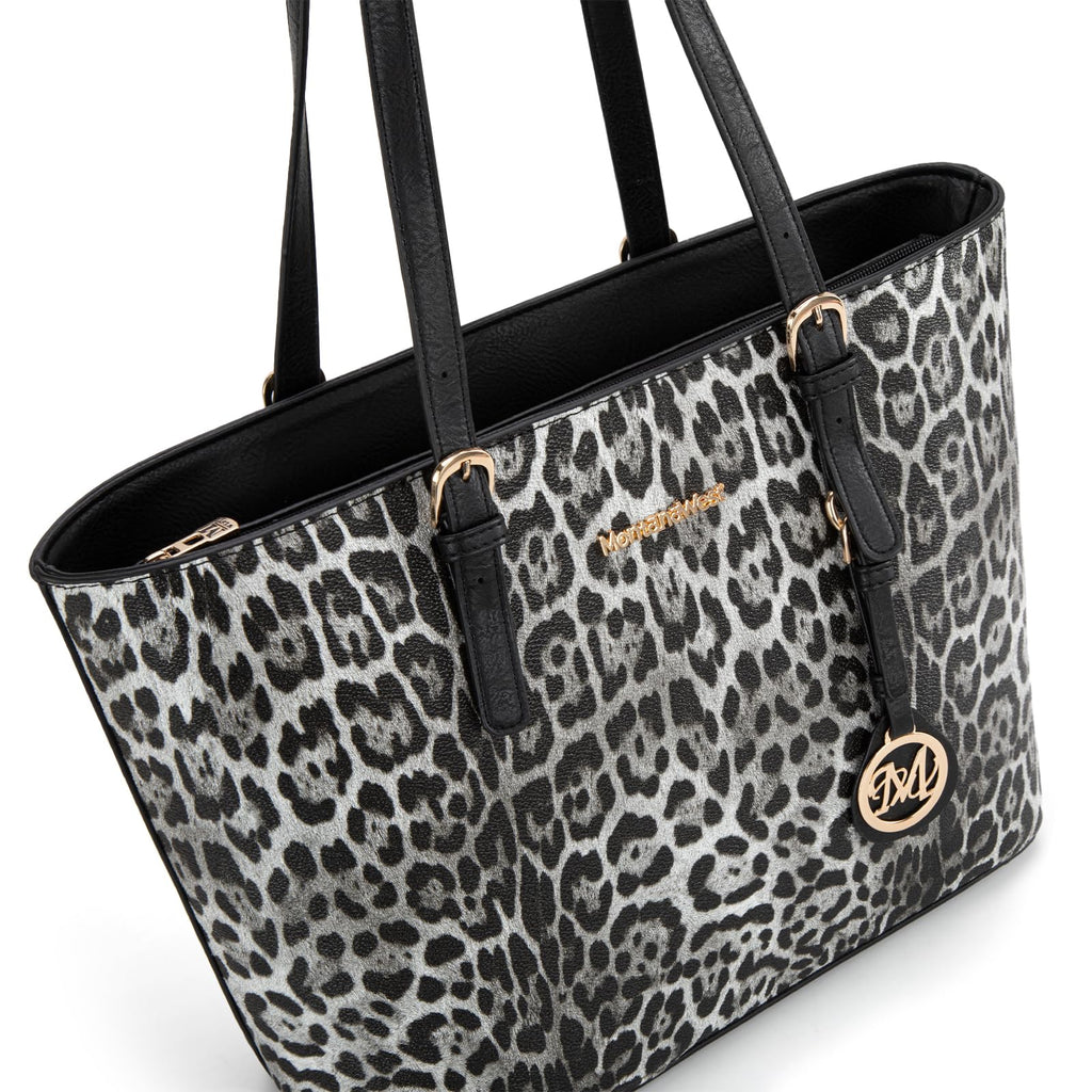 Leopard Luxe: Montana West 3pc Tote & Satchel Set