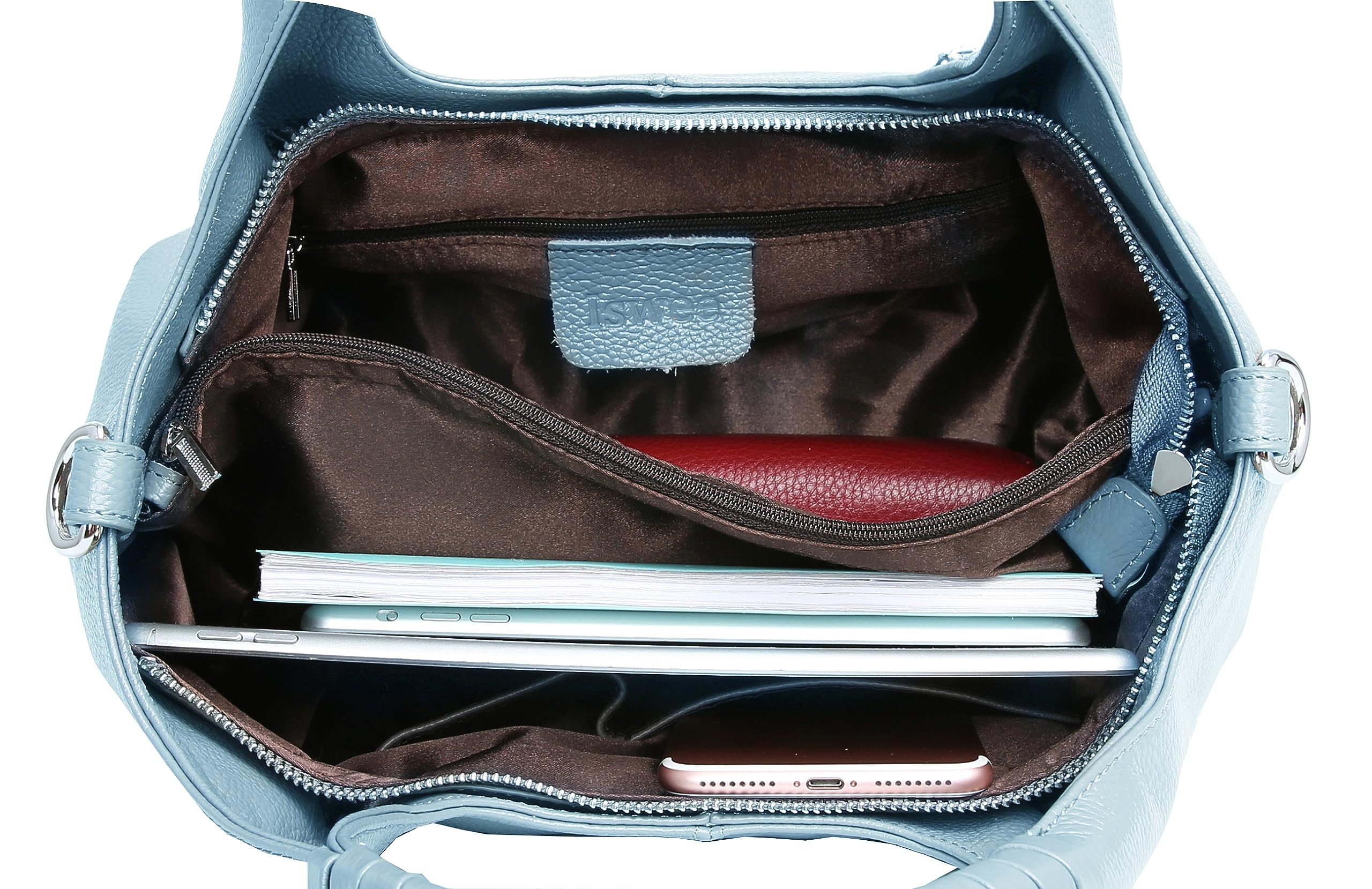 Iswee Luxe Leather Women's Medium Shoulder Tote - Handbags by Handbags Specialist Headquarter | Available at Handbags Specialist Headquarter