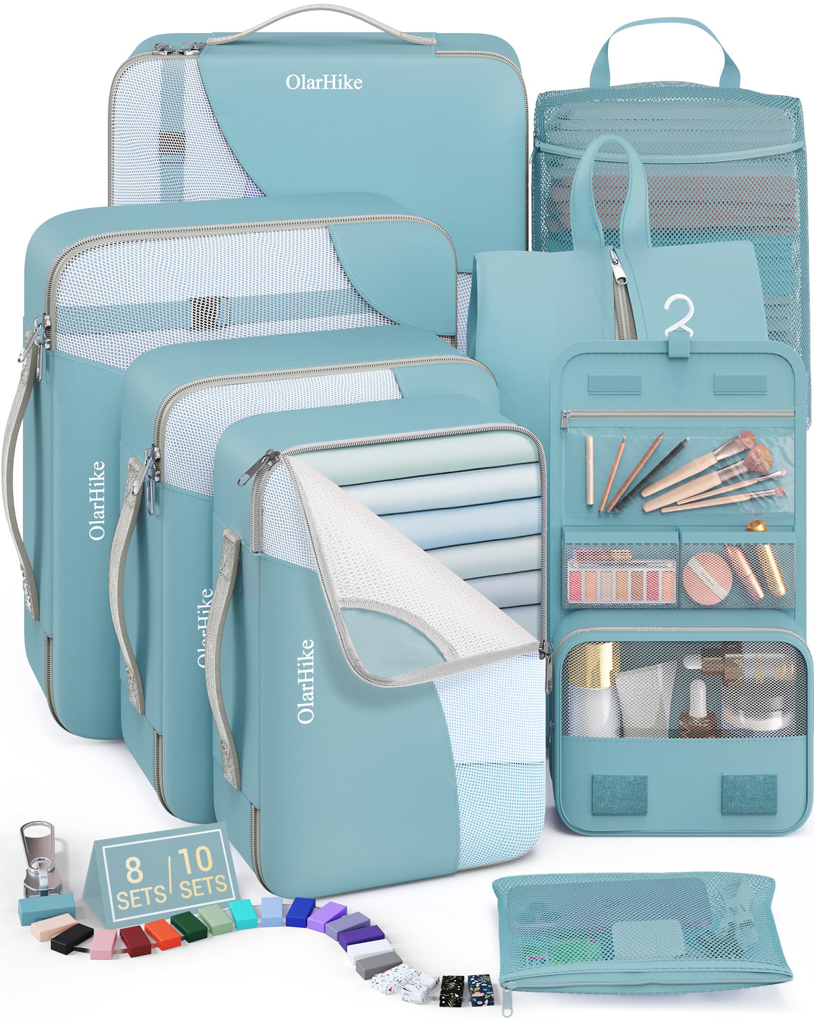 OlarHike Travel Cube Set - Cream Organizer & Gifts -  by Handbags Specialist Headquarter | Available at Handbags Specialist Headquarter