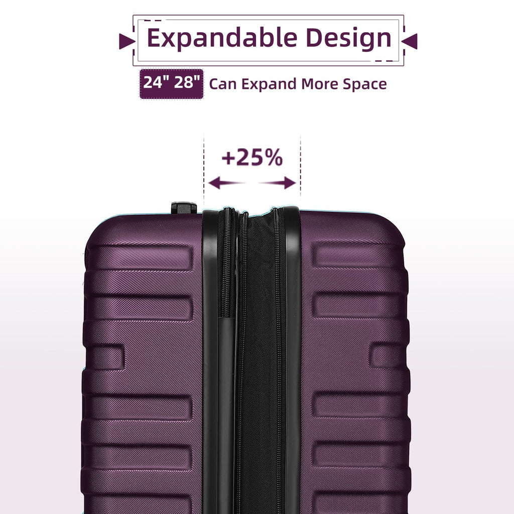 LAVENDER 6pc Hardside Spinner Luggage – ##variant## Luggage Travel Bags