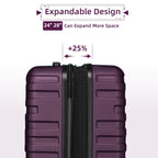 LAVENDER 6pc Hardside Spinner Luggage – ##variant## Luggage Travel Bags