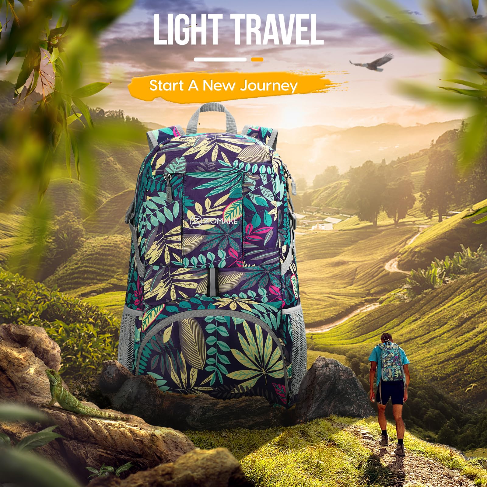 ZOMAKE 35L Compact Waterproof Hiking Backpack - Backpack Bags by Handbags Specialist Headquarter | Available at Handbags Specialist Headquarter