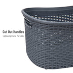 Ivory Wicker Mind Reader 40L Laundry Basket - Laundry Baskets by Handbags Specialist Headquarter | Available at Handbags Specialist Headquarter