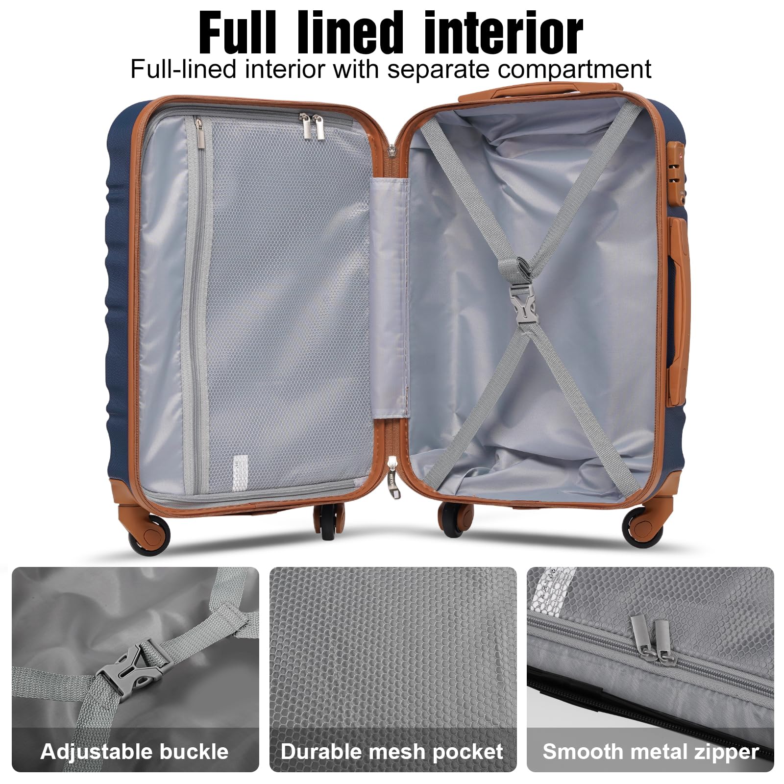 VoyagePro 6-Piece Hardshell Luggage Set - Luggage Travel Bags by Handbags Specialist Headquarter | Available at Handbags Specialist Headquarter