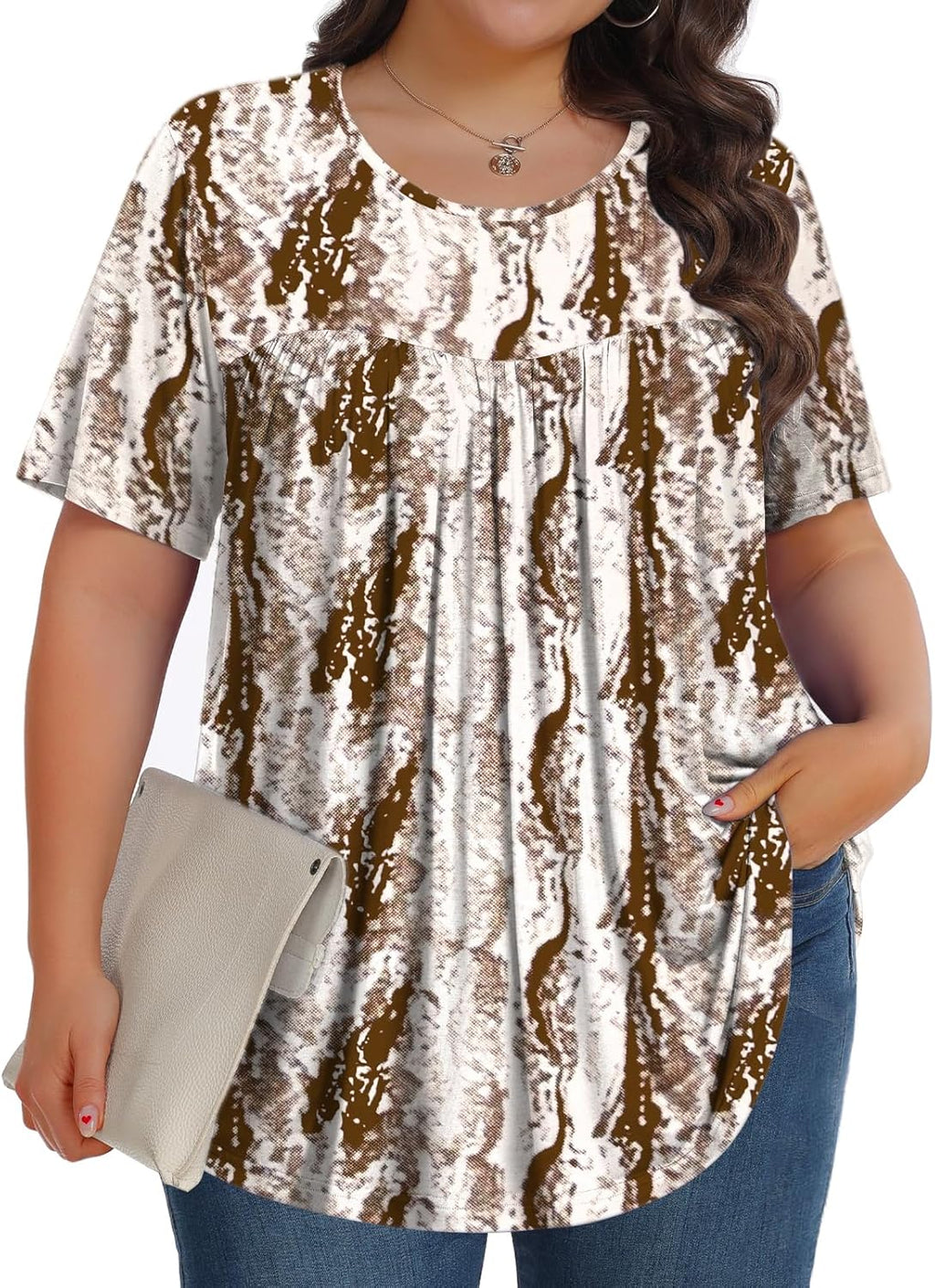 SoftTunic-Plus Crew SS - Tops by Handbags Specialist Headquarter | Available at Handbags Specialist Headquarter