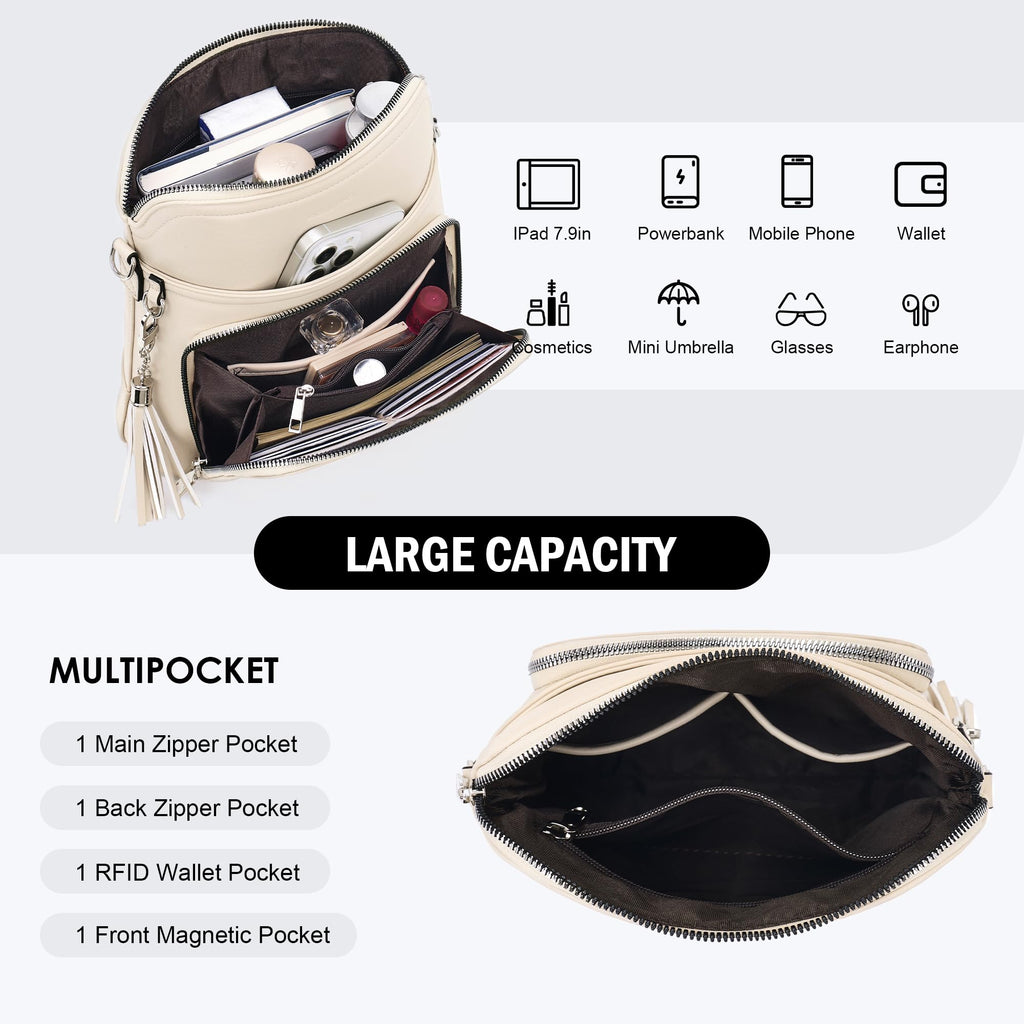 Tassel Charm Crossbody Bag for Women -  by Handbags Specialist Headquarter | Available at Handbags Specialist Headquarter