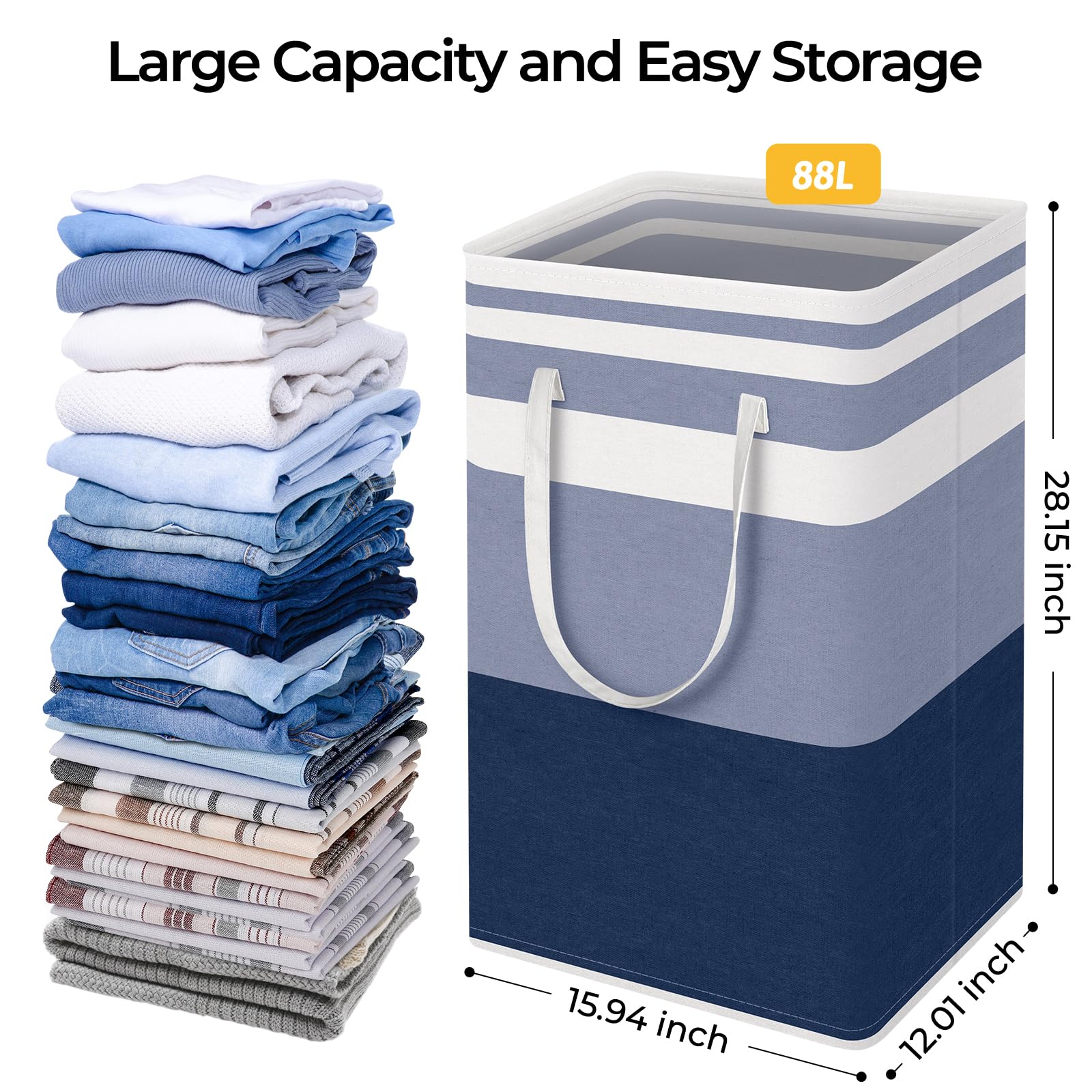 HomeHacks Duo Waterproof Laundry Baskets - Laundry Baskets by Handbags Specialist Headquarter | Available at Handbags Specialist Headquarter