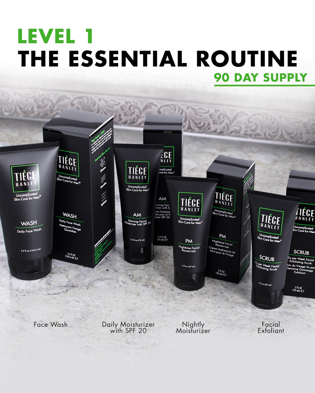 Tiege Hanley Men's Skin Care Set - Level 1 Kit