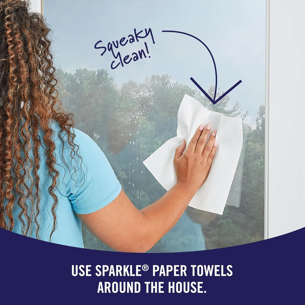 Sparkle Flexi-Size Towels - 6=12 Rolls, Full & Half Sheets - Paper Towels by Handbags Specialist Headquarter | Available at Handbags Specialist Headquarter