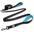 RhinoGrip Aqua: Double Handle Reflective Dog Leash -  by Handbags Specialist Headquarter | Available at Handbags Specialist Headquarter
