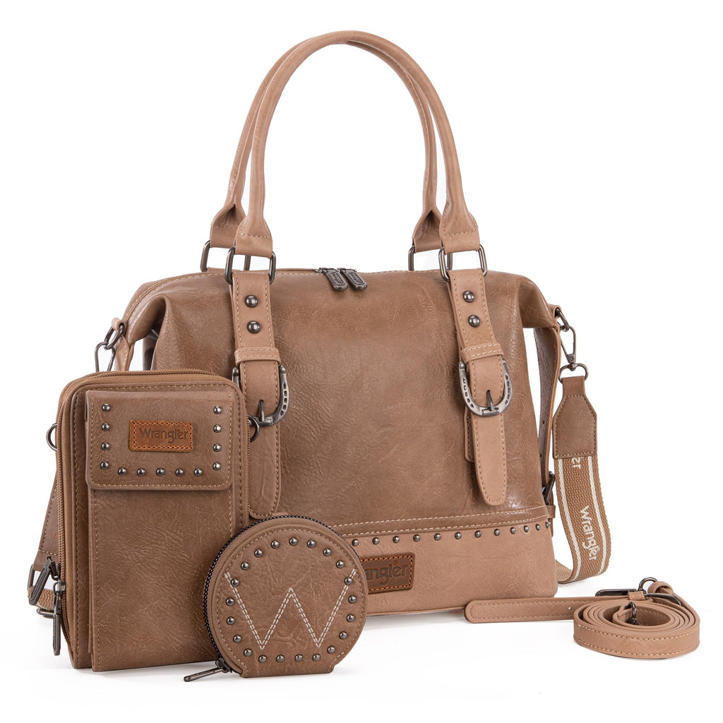 Wrangler Women's Trio: Satchel, Phone Bag & Coin Purse