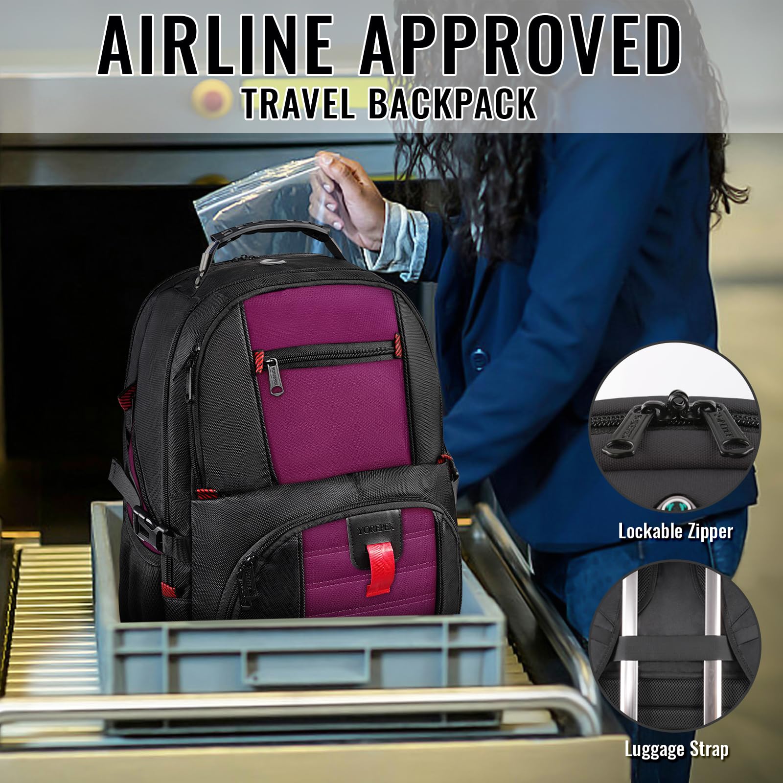 AirTech 50L Travel Backpack - Backpack Bags by Handbags Specialist Headquarter | Available at Handbags Specialist Headquarter