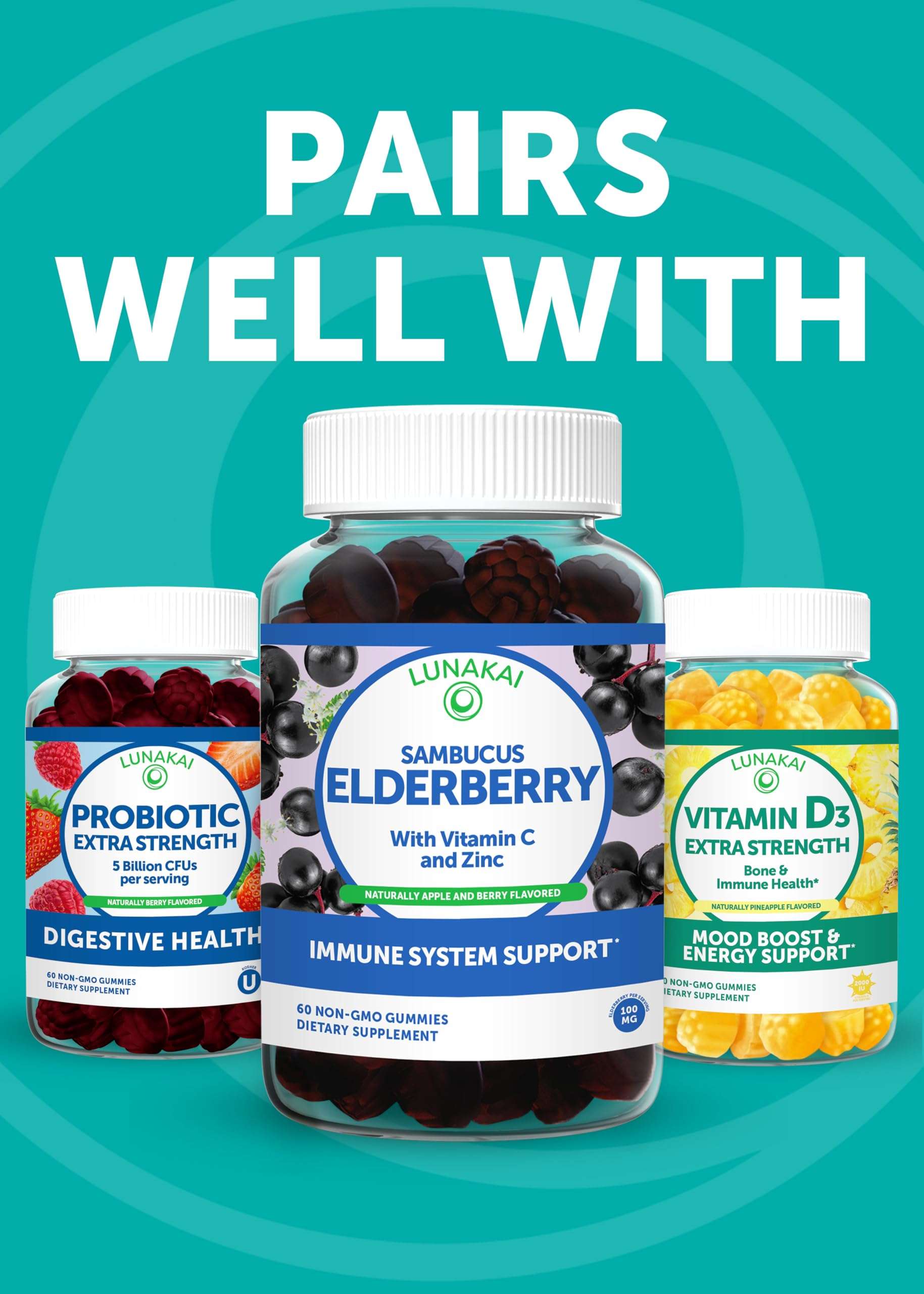 Lunakai Low-Dose Melatonin Gummies for Restful Sleep - Health Care by Handbags Specialist Headquarter | Available at Handbags Specialist Headquarter