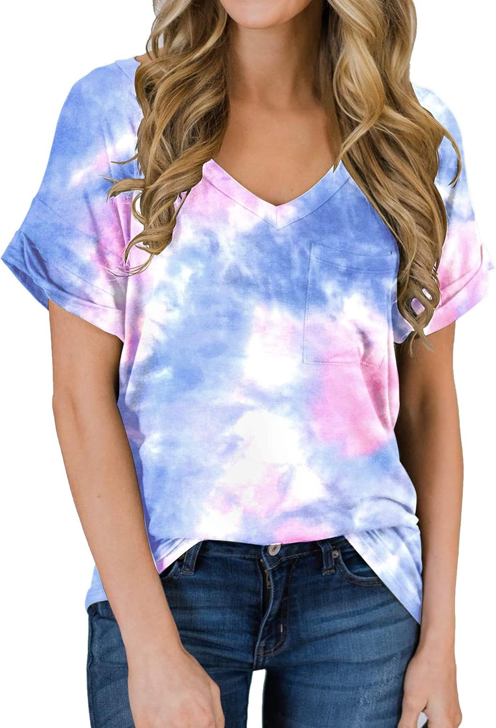 Best Casual V-neck tee for women 2025 - Women Tops by Handbags Specialist Headquarter | Available at Handbags Specialist Headquarter