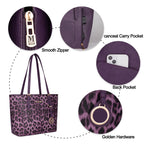 Leopard Luxe: Montana West 3pc Tote & Satchel Set