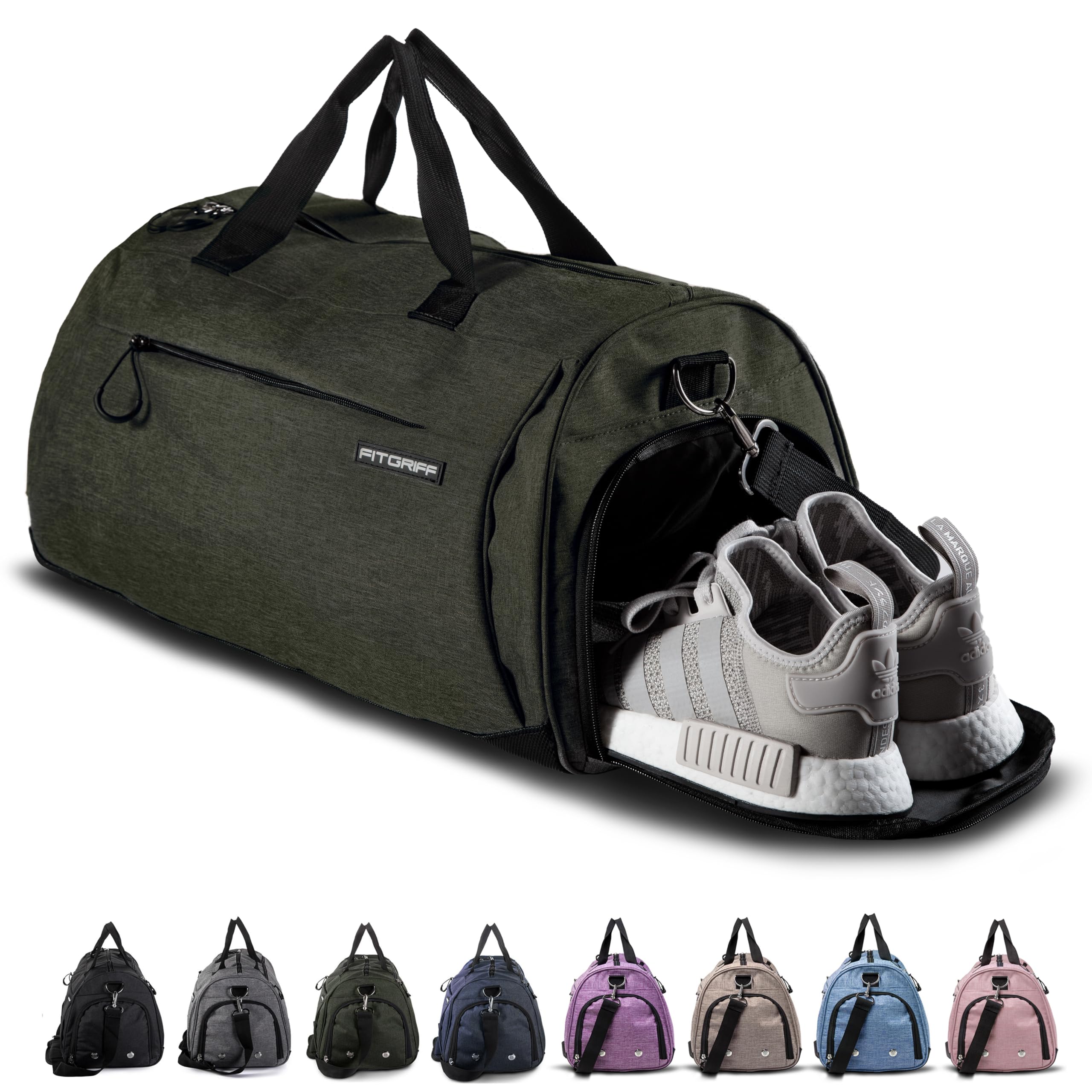 Fitgriff® Gym Bag with Shoe & Wet Compartment