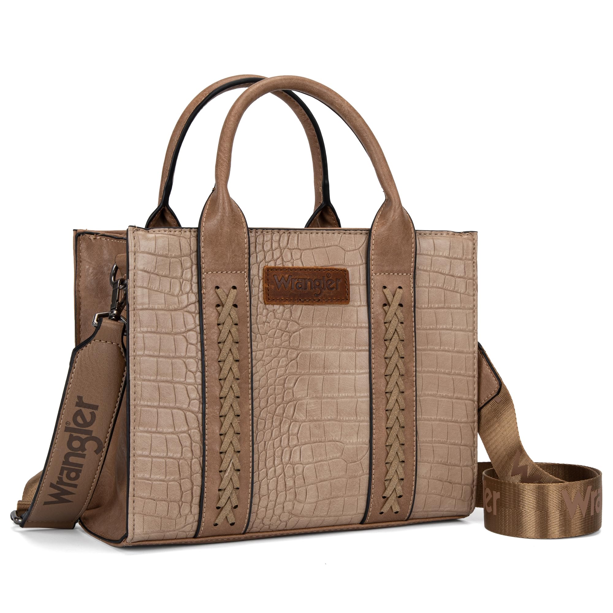 Western Chic Wrangler Tote: Vegan Leather, Versatile Strap