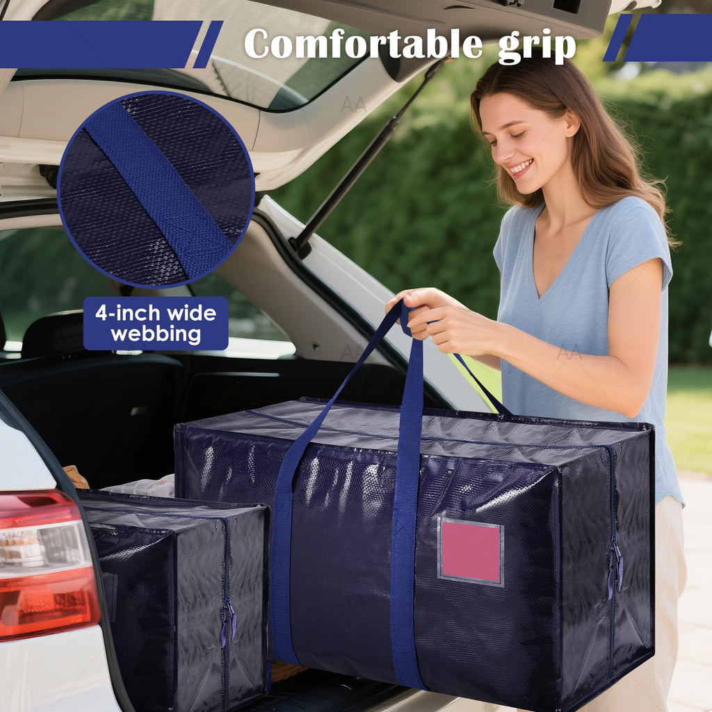 6 Pack XL Heavy Duty Moving Bags - Dark Blue